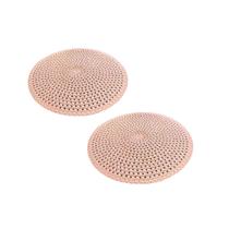 Kit Jogo Americano Redondo de Linho Rosa 2 Peças Para Decoração Jantar e Mesa Posta Kit Jogo Americano Redondo de Linho Rosa 2 Peças Para Decoração Jantar e Mesa Posta