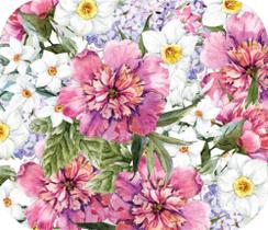 Kit Jogo Americano Retangular Aquarela Floral com 4un