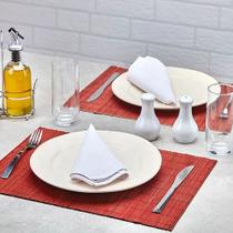 Kit Jogo Americano Retangular Bambu 3 Peças 45x30