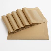 Kit Jogo Americano Retangular com 4 Peças 45cm Luxo Mesa Posta de Jantar