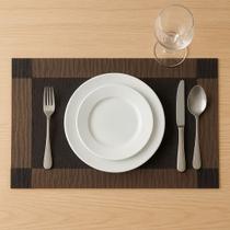 Kit Jogo Americano Retangular com 6 Peças 45cm Luxo Mesa Posta de Jantar