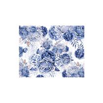 Kit Jogo Americano Rosas Azul