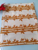 Kit Jogo americano semi impermeável, estampa bambu com acabamento em canto mitrado.