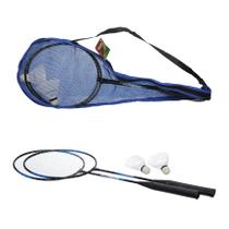 Kit Jogo Badminton Completo Com 2 Raquetes 2 Petecas E Bolsa Kit Jogo Badminton Completo Com 2 Raquetes 2 Petecas E Bolsa