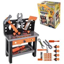 Kit Jogo Bancada De Ferramentas Brinquedo Infantil 18 Peças Kit Jogo Bancada De Ferramentas Brinquedo Infantil 18 Peças