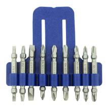 Kit Jogo Bits Ponteiras Dupla Fenda Philips 65mm 9 pçs Lotus