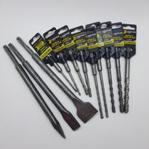 Kit Jogo Broca Sds Talhadeira Ponteira 12 Peças - Fertak Kit Jogo Broca Sds Talhadeira Ponteira 12 Peças - Fertak