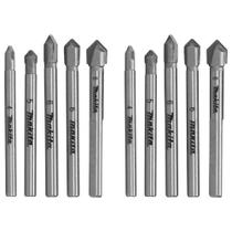 Kit Jogo Broca Tungstênio Vidro E Cerâmica De 4,0mm A 8mm 5pc E-25410 2 Un - MAKITA Kit Jogo Broca Tungstênio Vidro E Cerâmica De 4,0mm A 8mm 5pc E-25410 2 Un - MAKITA