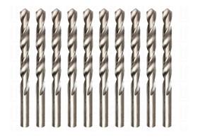 Kit Jogo Brocas Aço Rápido P/ Metal 10 Peças Polida Mtx
