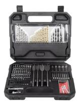 Kit Jogo Brocas Bits Com Parafusos E Buchas 125 Peças Wesco