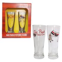 Kit Jogo C/ 2 Copos Tulipa 300ml Taça Do São Paulo Tricolor Kit Jogo C/ 2 Copos Tulipa 300ml Taça Do São Paulo Tricolor