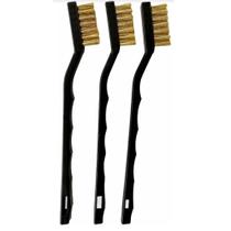 Kit Jogo c/ 3 Escovas Manuais 175mm Latão