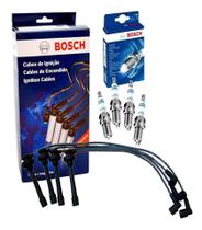 Kit Jogo Cabo E Velas Bosch Pajero Tr4 2.0 16V Flex