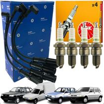 Kit Jogo Cabos E Velas De Ignição Fiat Elba Fiorino Premio Uno