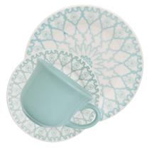 Kit Jogo Café Lanche Oxford Donna Mandala 8 Peças - Gici Home