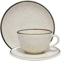 Kit Jogo Café Lanche Unni Brisa Oxford 6 Pessoas 12 Peças