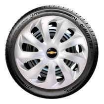 Kit Jogo Calota Esportiva Aro 13 Gm Chevrolet Prisma 2006 2012