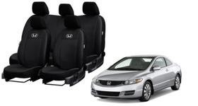 Kit Jogo Capa de Couro Civic 05-12 Alta Resistência Contra Sujeira e Rasgo