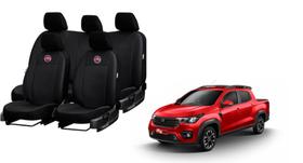 Kit Jogo Capa de Couro Strada 19-24 Cabine Proteção Total Anti Líquidos