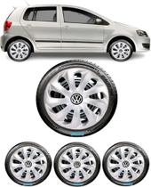 Kit Jogo Carlota Velox Prata Aro 13 Vw Parati Saveiro Bora Polo