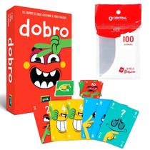 Kit Jogo Cartas Para Toda Família Dobro 2 Edição 100 Sleeve Card Game Grok