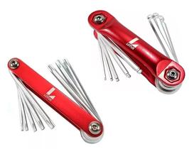 Kit Jogo Chave Allen E Torx 16 Peças Canivete Cromo Vanádio