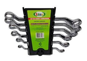 Kit Jogo Chave Boca Estrela Aço Forjado 6 Á 17mm Cromado - Ideia