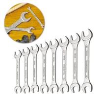 Kit Jogo Chave Combinada de Boca Fixas Tramontina 8 Peças 6 A 22mm Basic Aço Especial Cromado