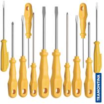 Kit Jogo Chave De Fenda E Phillips Tramontina 12 Peças