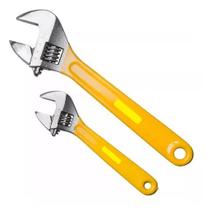 Kit Jogo Chave Inglesa Ajustável Tubos Reforçada Regulagem Kit Jogo Chave Inglesa Ajustável Tubos Reforçada Regulagem