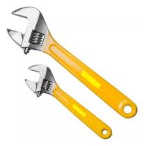 Kit Jogo Chave Inglesa Ajustável Tubos Reforçada Regulagem Kit Jogo Chave Inglesa Ajustável Tubos Reforçada Regulagem