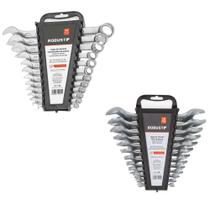 Kit jogo chaves combinada chaves fixa gedore robust 12 peças