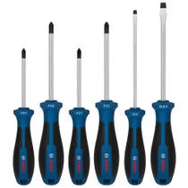 Kit Jogo Chaves Fenda Philips Bosch Ph/pz/sl 6 Unidades