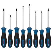 Kit Jogo Chaves Fenda Philips Bosch Pro Ph/pz/sl/tx 8 Peças