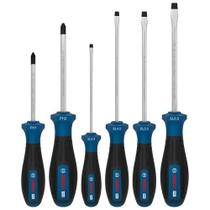 Kit Jogo Chaves Fenda Philips Bosch Pro Ph/sl 6 Unidades Kit Jogo Chaves Fenda Philips Bosch Pro Ph/sl 6 Unidades