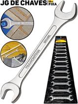 Kit Jogo Chaves Fixas Tramontina 12 Peças Aço Especial Cromado Profissional P/ Mecânicos Reparos Domésticos