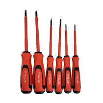 Kit Jogo Chaves Isoladas Chaves De Fenda E Philips Cabo emborrachado 6 Peças - Itblue Kit Jogo Chaves Isoladas Chaves De Fenda E Philips Cabo emborrachado 6 Peças - Itblue
