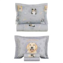 Kit Jogo Colcha + Jogo de Cama Solteiro Karsten 100% Algodão Kit Jogo Colcha + Jogo de Cama Solteiro Karsten 100% Algodão