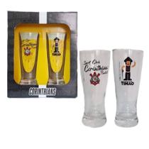 Kit Jogo Com 2 Copos Tulipa 300ml Taça Do Corinthians - Loja Coisaria