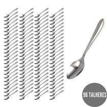 Kit Jogo com 96 Talheres Sobremesa Aço Inox Grosso Jantar