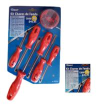 kit jogo conjunto de chaves Fenda philips 16 Peças qualidade boa Western