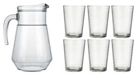 Kit Jogo Copos Ginga 265ml Jarra 1.5 L Água Refrigerante Nadir