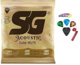 Kit Jogo Corda Violão Aço 12 Cordas .010 - SG + Acessórios Kit Jogo Corda Violão Aço 12 Cordas .010 - SG + Acessórios
