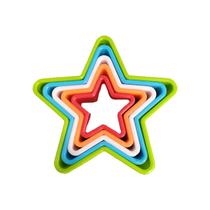Kit Jogo Cortadores Moldar Biscoito Estrela Confeitaria