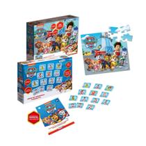 Kit Jogo da Memória QuebraCabeça Patrulha Canina MDF Xalingo Kit Jogo da Memória QuebraCabeça Patrulha Canina MDF Xalingo