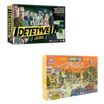 Kit Jogo Da Vida + Detetive Jogos De Tabuleiro Estrela