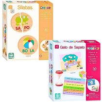 Kit Jogo Das Sílabas Educativo 4 Anos Para Alfabetização Em Madeira E Gato De Sapato Raciocinio Memoria Kit Jogo Das Sílabas Educativo 4 Anos Para Alfabetização Em Madeira E Gato De Sapato Raciocinio Memoria