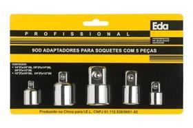 Kit Jogo De Adaptadores Para Soquetes Com 5 Peças 9od Eda