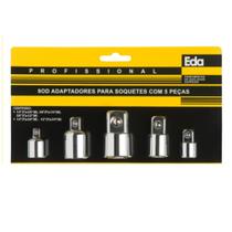 Kit Jogo De Adaptadores Para Soquetes Com 5 Peças 9od Eda Kit Jogo De Adaptadores Para Soquetes Com 5 Peças 9od Eda