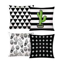 Kit Jogo de Almofadas Decorativas 04 Peças Deserto